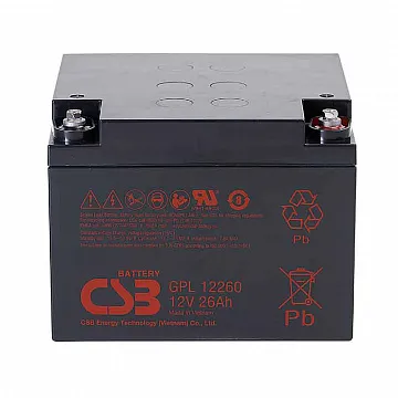 Аккумулятор CSB GPL 12260 (12V / 26Ah)