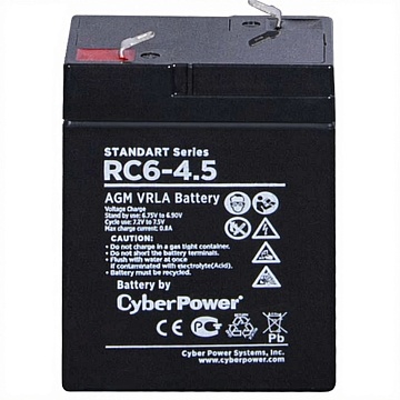 Аккумулятор CyberPower RС6-4.5 (6V / 4.5Ah)