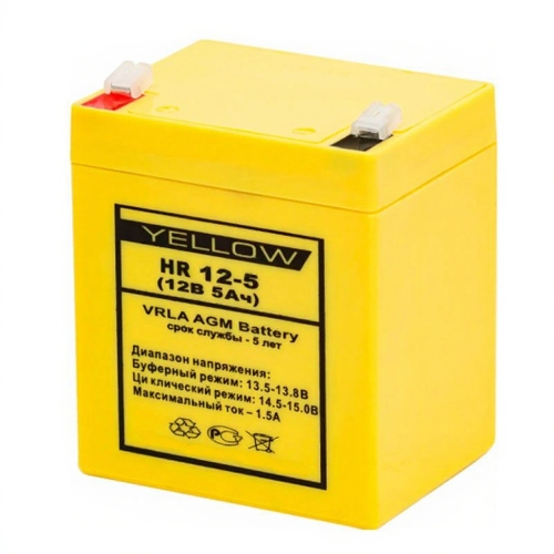 Аккумулятор Yellow HR 12-5 (12V / 5Ah)