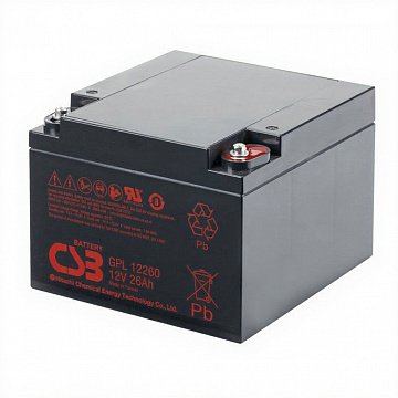 Аккумулятор CSB GPL 12260 (12V / 26Ah)