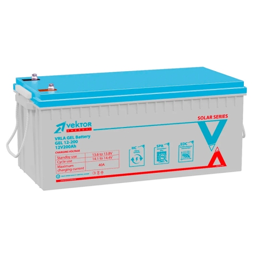 Аккумулятор Vektor GEL 12-200 (12V / 200 Ah)