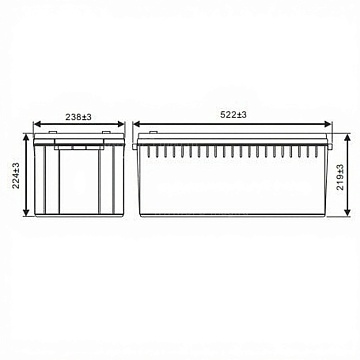 Аккумулятор WBR GPL122000 (12V / 200Ah)