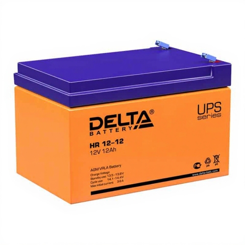 Аккумулятор Delta HR 12-12 (12V / 12Ah)