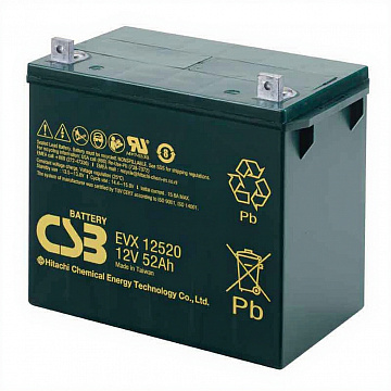 Аккумулятор CSB EVX 12520 (12V / 52Ah)