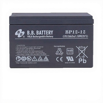 Аккумулятор B.B. Battery BP12-12 (12V / 12Ah)