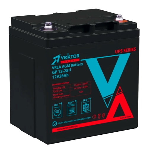 Аккумулятор Vektor GP 12-28Н (12V / 28Ah)
