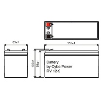 Аккумулятор CyberPower RV 12-9 (12V / 9Ah)