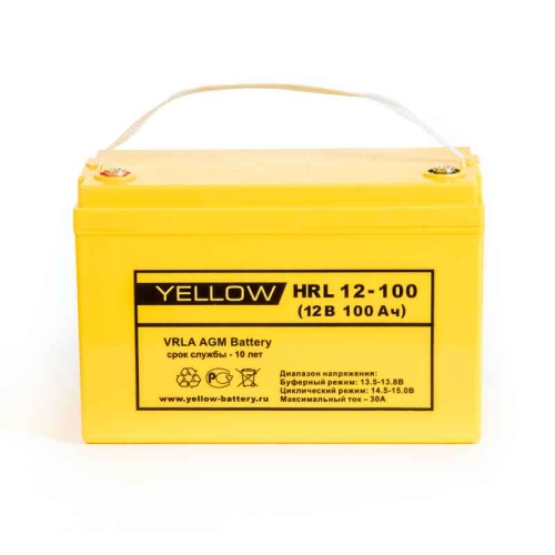 Аккумулятор YELLOW HRL 12-100W (12V / 24Ah)