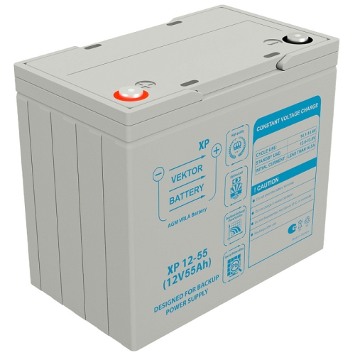 Аккумулятор Vektor XP 12-55 (12V / 55Ah)