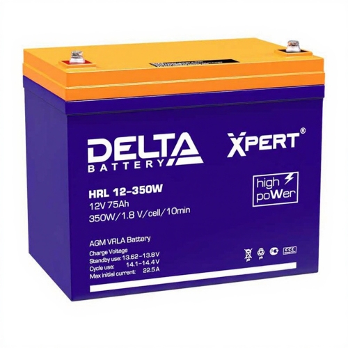 Аккумулятор Delta HRL 12-350W Xpert (12V / 75Ah)