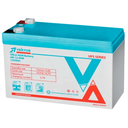 Аккумулятор Vektor HR 12-40W (12V / 9Ah)