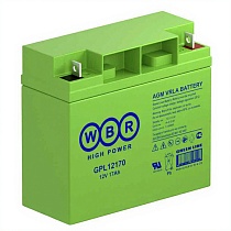 Аккумулятор WBR GPL12170 (12V / 17Ah)