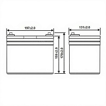 Аккумулятор WBR GPL12330 (12V / 34Ah)