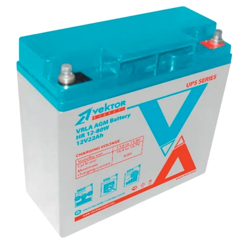 Аккумулятор Vektor HR 12-80W (12V / 22Ah)