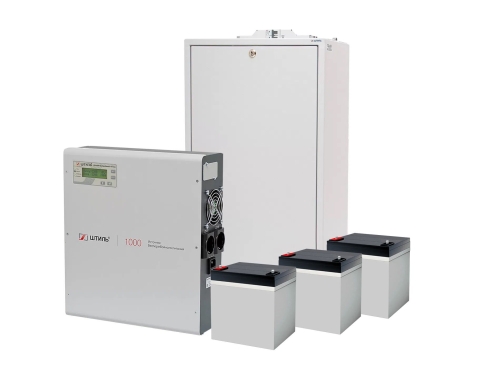 Комплект ИБП SW1000L (1000 ВА/900 Вт) c АБ на 1 ч 15 мин
