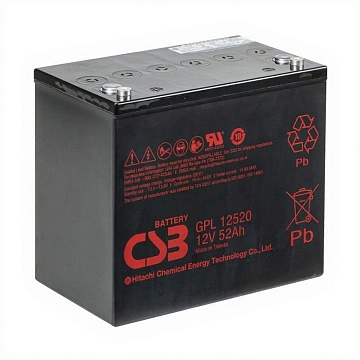Аккумулятор CSB GPL 12520 (12V / 52Ah)
