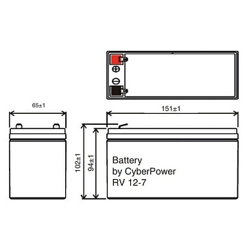 Аккумулятор CyberPower RV 12-7 (12V / 7.5Ah)