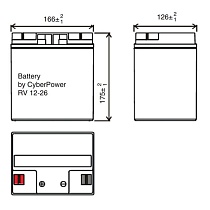Аккумулятор CyberPower RV 12-26 (12V / 30Ah)