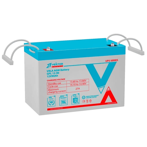 Аккумулятор Vektor GPL 12-90 (12V / 90Ah)