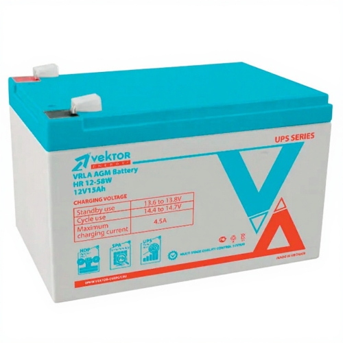 Аккумулятор Vektor HR 12-58W (12V / 15Ah)