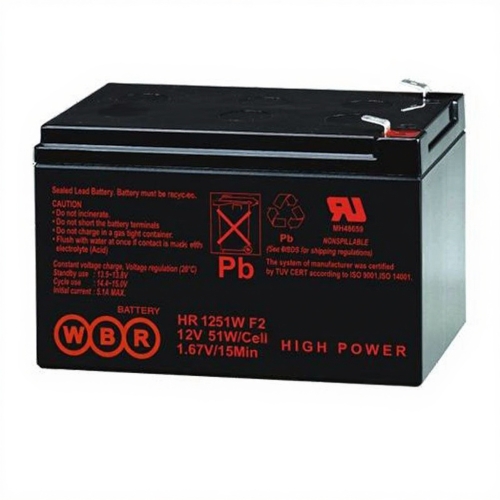 Аккумулятор WBR HR 1251W (12V / 12Ah)