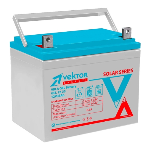 Аккумулятор Vektor GEL 12-33 (12V / 33Ah)
