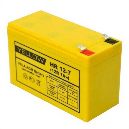 Аккумулятор Yellow HR 12-7 (12V / 7Ah)
