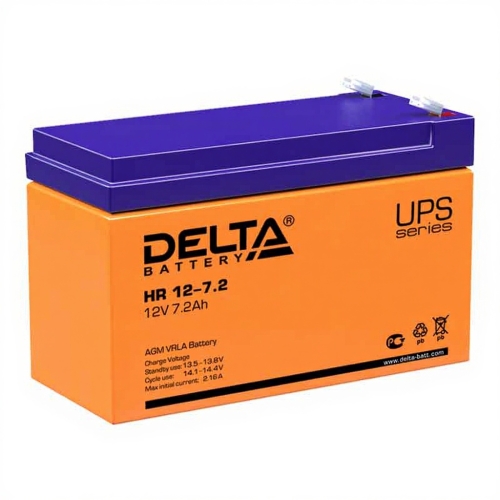 Аккумулятор Delta HR 12-7.2 (12V / 7.2Ah)