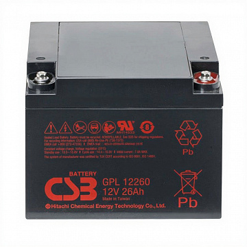 Аккумулятор CSB GPL 12260 (12V / 26Ah)
