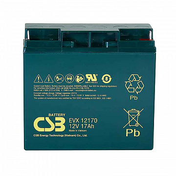 Аккумулятор CSB EVX 12170 (12V / 17Ah)