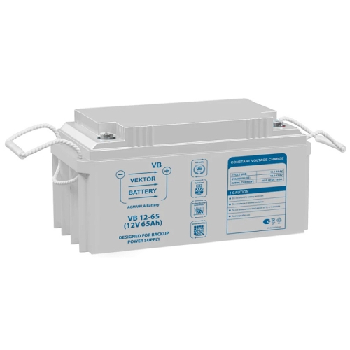 Аккумулятор Vektor VB 12-65 (12V / 65Ah)